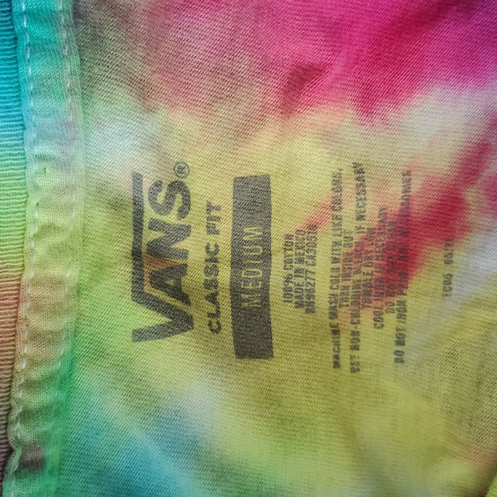 Vans Multicolor Tie-Dye T-Shirt Size M - Picture 4 of 4